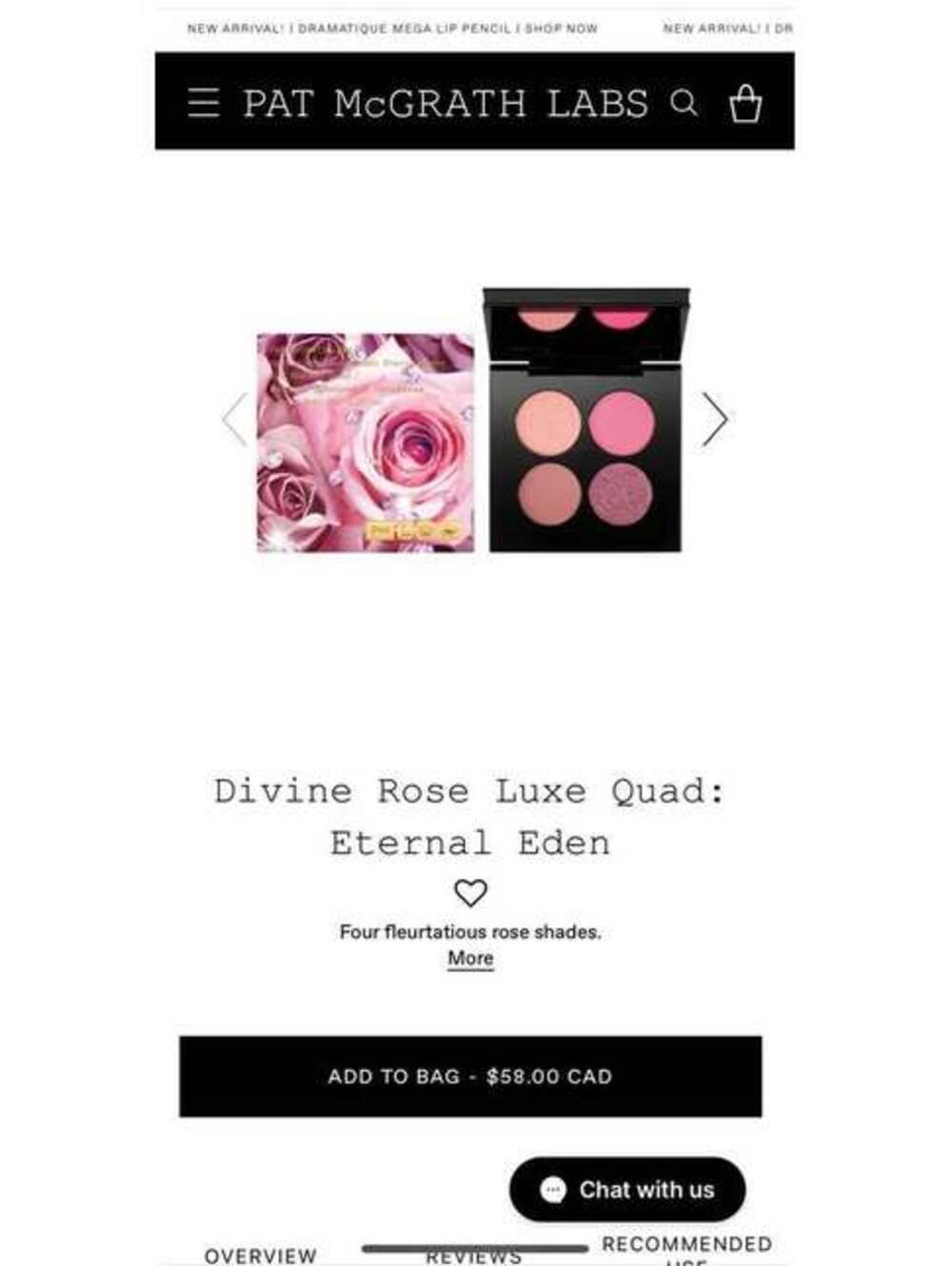 Pat McGrathlabs: Divine Rose Luxe Quad: External Eden Eyeshadow Quad - Picture 3 of 3